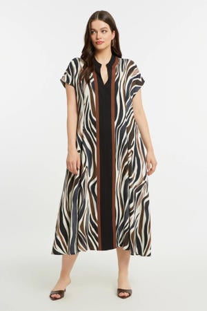 midi jurk multi