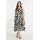 Mat Fashion midi jurk zwart