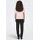 JDY top met mesh lichtroze
