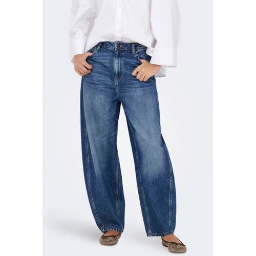 JDY Jdysusie Mw Bar Mb 1013 Jeans Dnm Noos high waist wide leg jeans medium blue denim afbeelding