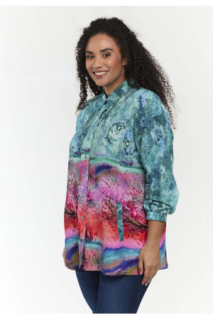 blouse blauw