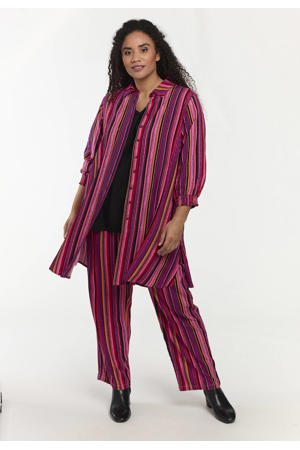 gestreepte blouse roze
