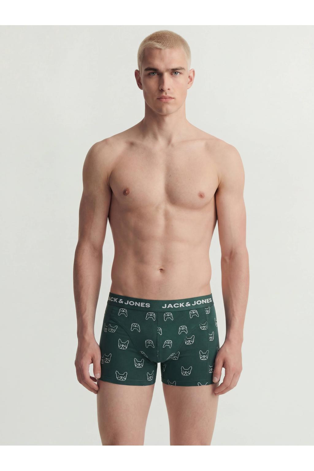 JACK & JONES boxershort JACDENIM DOG (set van 3)