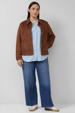 gestreepte blouse lichtblauw