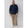 s.Oliver Big Size trui rib gebreid donkerblauw