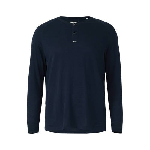 s.Oliver Big Size trui rib gebreid donkerblauw afbeelding