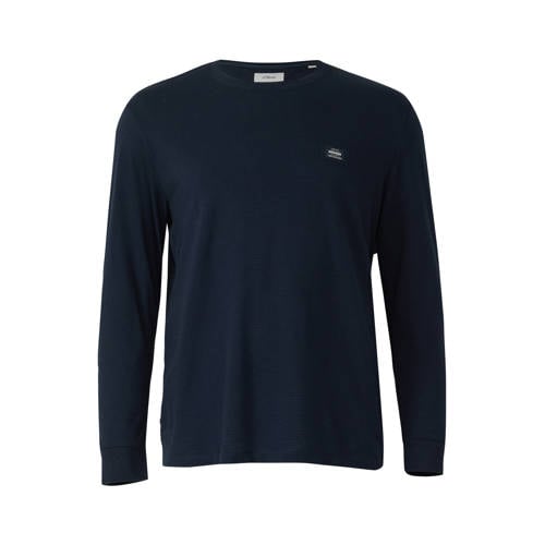 s.Oliver Big Size longsleeve donkerblauw afbeelding