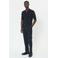 Matinique regular polo rib gebreid donkerblauw