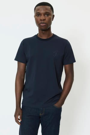 regular T-shirt donkerblauw