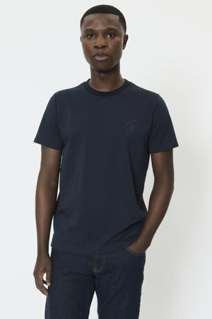 regular T-shirt donkerblauw