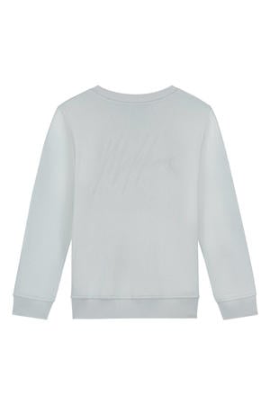 sweater met backprint grijsblauw
