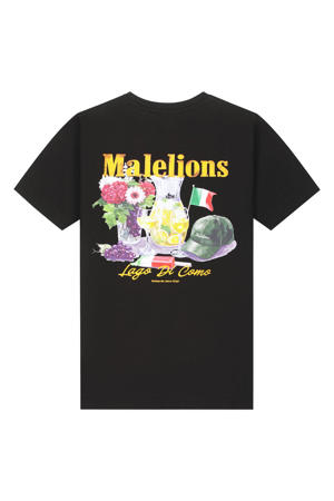 T-shirt met backprint zwart