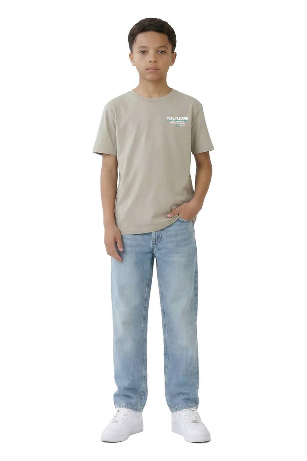 Malelions T-shirt met backprint groen