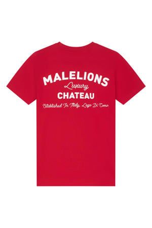 T-shirt met backprint rood