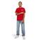Malelions T-shirt met backprint rood