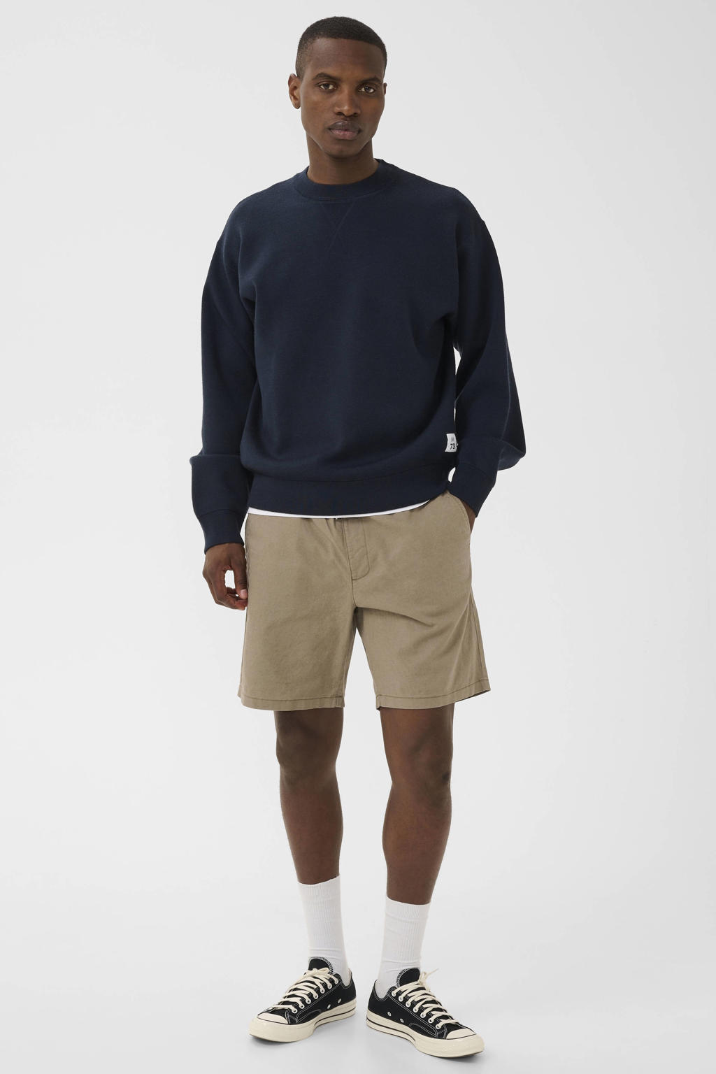 Matinique MAbarton regular casual short met linnen bruin