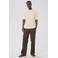 Matinique regular polo met ingebreid patroon ecru