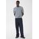 Matinique regular polo met ingebreid patroon grijsblauw