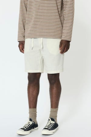 MAbarton regular casual short met linnen ecru