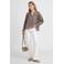 Anytime blouse met V-hals bruin