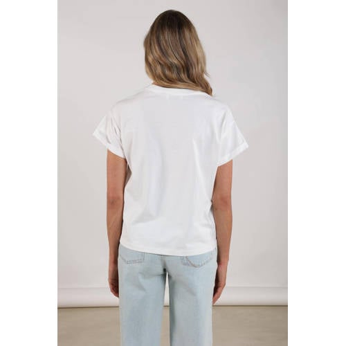 NUKUS T-shirt ecru afbeelding