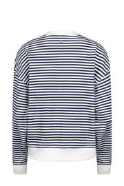 thumbnail: NUKUS gestreepte sweater marineblauw