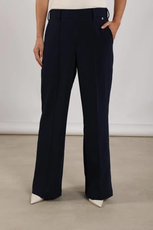 flared regular waist pantalon marineblauw