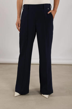 flared regular waist pantalon marineblauw