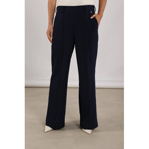 NUKUS flared regular waist pantalon marineblauw afbeelding