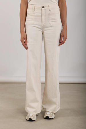 Scarlet high waist flared jeans ecru