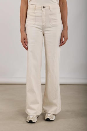 Scarlet high waist flared jeans ecru