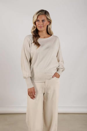 pullover zand met lurex