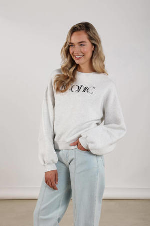 sweater grijs melange