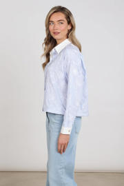 thumbnail: NUKUS blouse lichtblauw met pailletten
