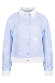thumbnail: NUKUS blouse lichtblauw met pailletten