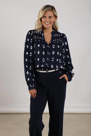 blouse marineblauw