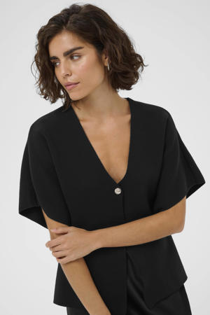 gebreid vest zwart
