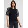 Anytime jersey top met pofmouwen zwart