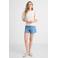 Anytime Jersey top met pofmouwen beige