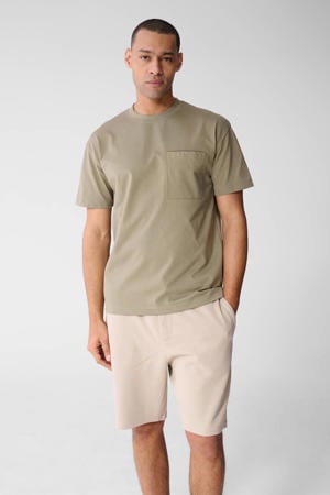 relaxed T-shirt kaki