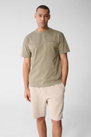 relaxed T-shirt kaki