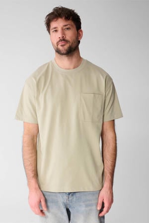 relaxed T-shirt lichtgroen