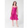 Shoeby midi zomerjurk met plooien - paars