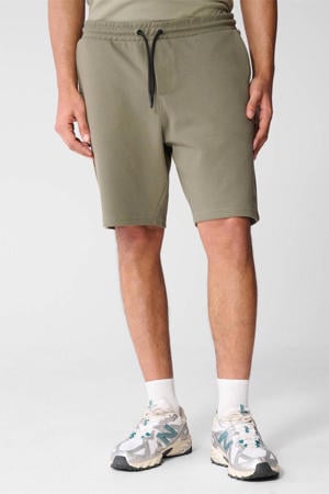 regular waist casual short khaki