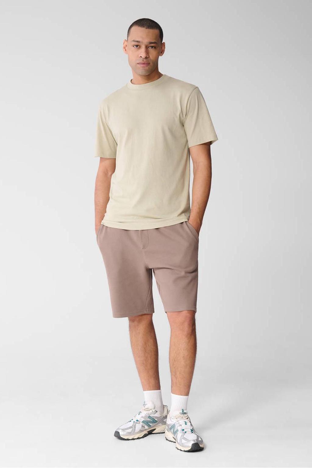 Shoeby regular waist casual short taupe