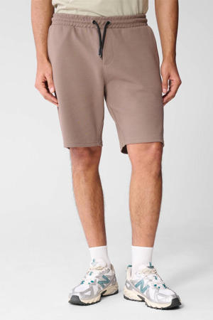regular waist casual short taupe