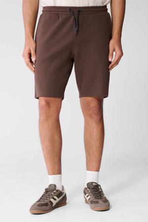 regular waist casual short donkerbruin