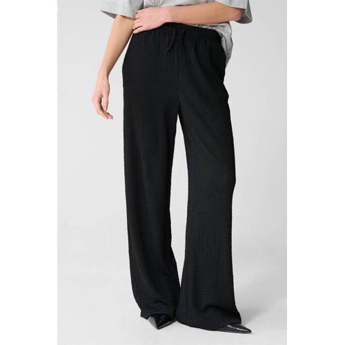 Shoeby high waist casual broek zwart afbeelding