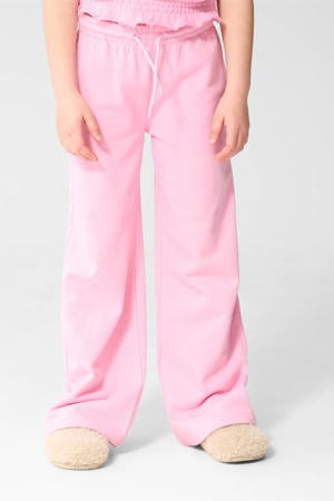high waist casual broek roze