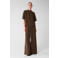 Shoeby wide leg high waist casual broek bruin